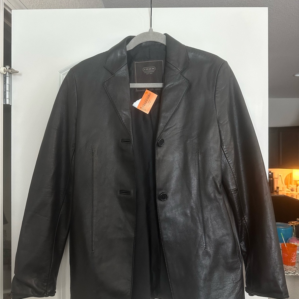 Coach Black Leather Jacket